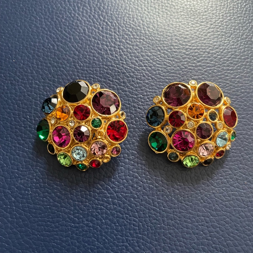 Blanca Rhinestone Earrings Vintage